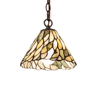 Meyda Tiffany - 276321 - One Light Mini Pendant - Willow - Mahogany Bronze