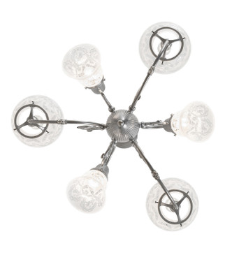 Gas & Electric Six Light Chandelier (276512)