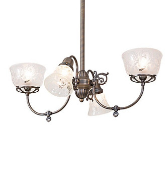 Meyda Tiffany - 278110 - Four Light Chandelier - Revival - Antique Brass