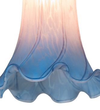 Pink/Blue Tiffany Pond Lily One Light Mini Pendant (278286)