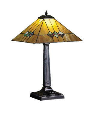 Meyda Tiffany - 27855 - One Light Table Lamp - Martini Mission - Ha Flame