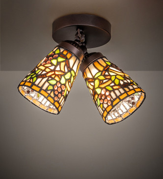 Jeweled Grape Two Light Semi-Flushmount (279041)