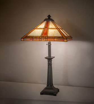 Prairie Straw Three Light Table Lamp (282185)
