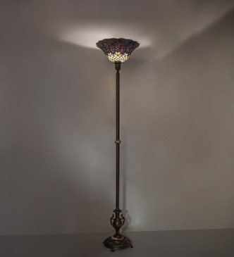 Tiffany Peacock Feather One Light Torchiere (28505)