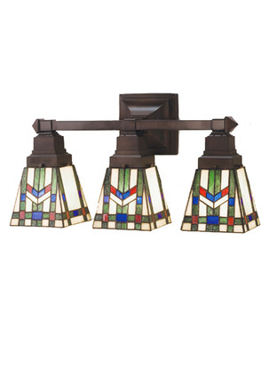 Meyda Tiffany - 31248 - Three Light Wall Sconce - Prairie Wheat - Mahogany Bronze