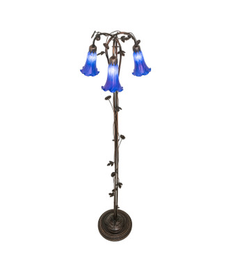 Blue Three Light Floor Lamp (31333)