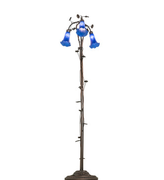 Blue Three Light Floor Lamp (31333)