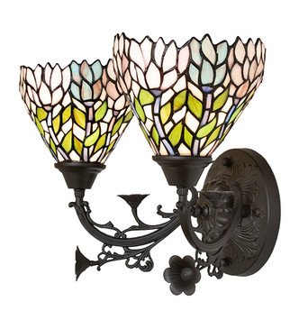 Wisteria Two Light Wall Sconce (36100)