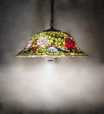 Tiffany Rosebush Three Light Pendant (36446)