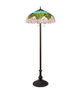 Meyda Tiffany - 37706 - Three Light Floor Lamp - Tiffany Cabbage Rose - Mahogany Bronze Meyda Tiffany - 37706 - Three Light Floor Lamp - Tiffany Cabbage Rose - Mahogany Bronze