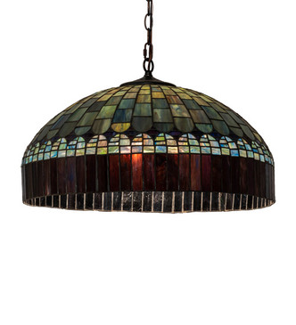 Meyda Tiffany - 38664 - Three Light Pendant - Tiffany Candice - Mahogany Bronze