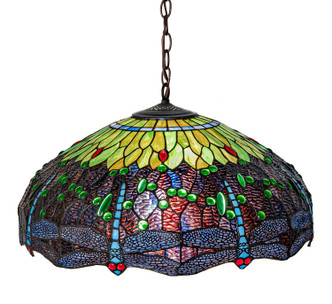 Tiffany Hanginghead Dragonfly Three Light Pendant (46584)