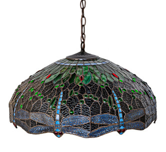 Tiffany Hanginghead Dragonfly Three Light Pendant (46584)