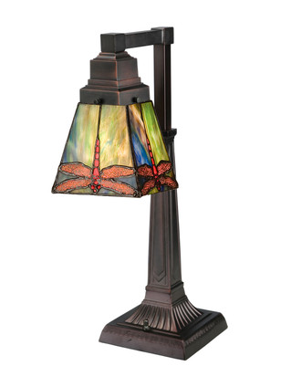 Meyda Tiffany - 48212 - One Light Desk Lamp - Prairie Dragonfly - Mahogany Bronze