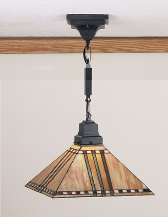 Meyda Tiffany - 49155 - One Light Pendant - Prairie Corn - Mahogany Bronze