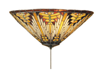 Meyda Tiffany - 66678 - Three Light Flushmount - Nuevo - Craftsman Brown