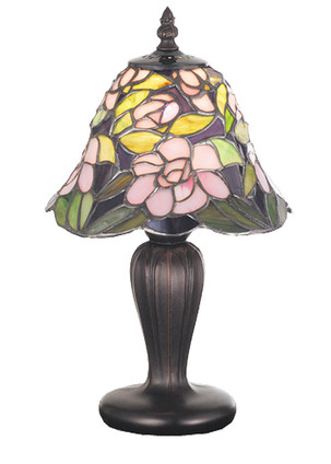 Meyda Tiffany - 70250 - One Light Mini Lamp - Begonia - Bronze Meyda Tiffany - 70250 - One Light Mini Lamp - Begonia - Bronze