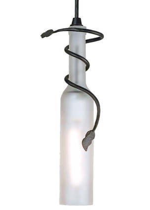 Meyda Tiffany - 71136 - One Light Mini Pendant - Tuscan Vineyard - Textured Black