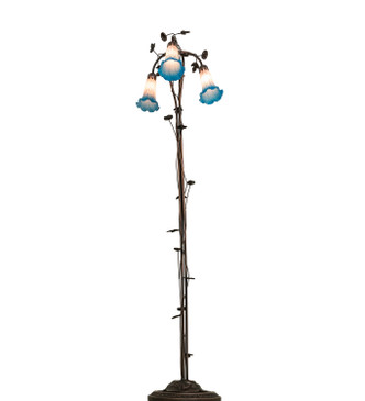 Pink/Blue Three Light Floor Lamp (71882)