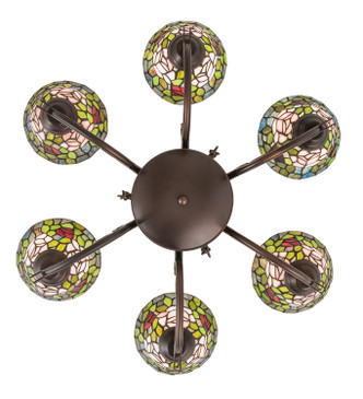 Tiffany Rosebush Six Light Chandelier (72651)