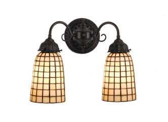 Meyda Tiffany - 74058 - Two Light Wall Sconce - Geometric - Mahogany Bronze