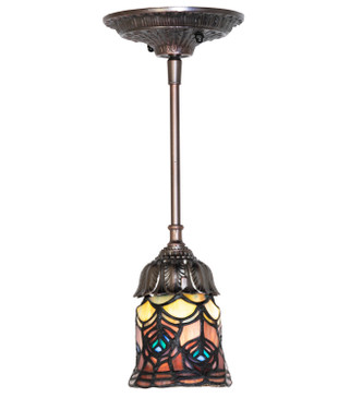 Tiffany Peacock Feather One Light Mini Pendant (81430)