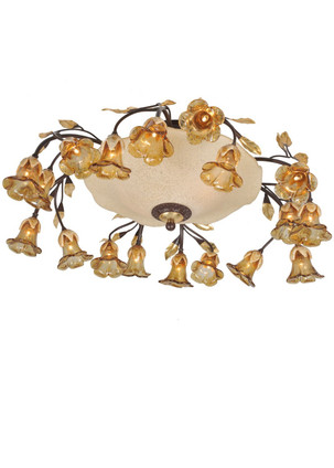 Meyda Tiffany - 82759 - 20 Light Flushmount - Celestial Bouquet - Mahogany Bronze Meyda Tiffany - 82759 - 20 Light Flushmount - Celestial Bouquet - Mahogany Bronze