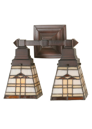 Meyda Tiffany - 98200 - Two Light Wall Sconce - Arrowhead Mission - Antique Meyda Tiffany - 98200 - Two Light Wall Sconce - Arrowhead Mission - Antique