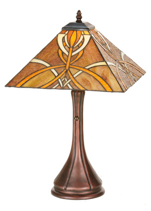 Meyda Tiffany - 99033 - One Light Table Base - Glasgow Bungalow - Antique Meyda Tiffany - 99033 - One Light Table Base - Glasgow Bungalow - Antique