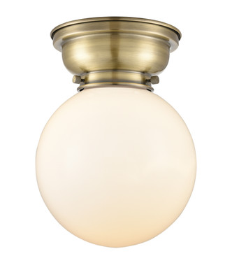 manufacturer_finish:Antique Brass|manufacturer_glass:Matte White Cased Beacon|light_output:220.00lm|color_temperature:2200K|cri:99