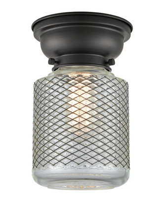 Innovations - 623-1F-BK-G262 - One Light Flush Mount - Franklin Restoration - Matte Black