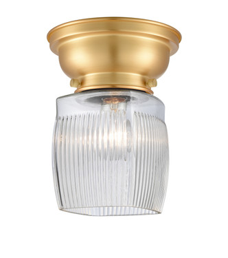 Innovations - 623-1F-SG-G302 - One Light Flush Mount - Franklin Restoration - Satin Gold