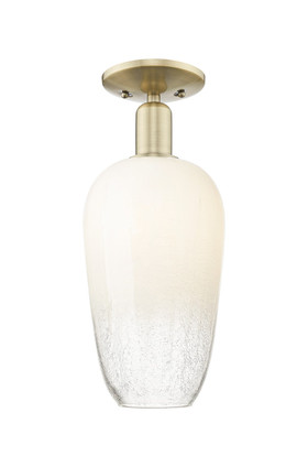 Innovations - 716-1C-AB-G484-7OP - One Light Semi-Flush Mount - Arcadia - Antique Brass