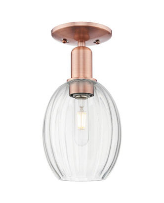 Innovations - 716-1C-AC-G459-6CL - One Light Semi-Flush Mount - Arcadia - Antique Copper