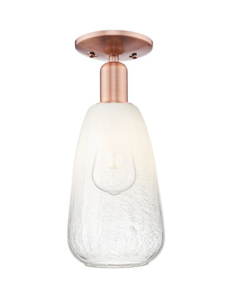 Innovations - 716-1C-AC-G480-6OP - One Light Semi-Flush Mount - Arcadia - Antique Copper