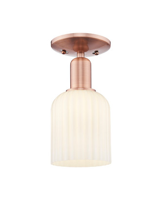Innovations - 716-1C-AC-G559-5GWH - One Light Semi-Flush Mount - Arcadia - Antique Copper