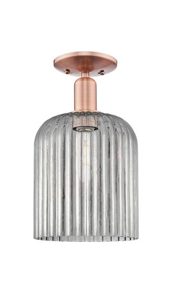 Innovations - 716-1C-AC-G559-8SM - One Light Semi-Flush Mount - Arcadia - Antique Copper
