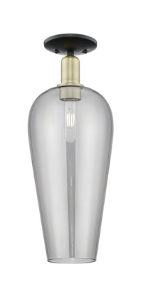 Innovations - 716-1C-BAB-G456-8SM - One Light Semi-Flush Mount - Arcadia - Black Antique Brass