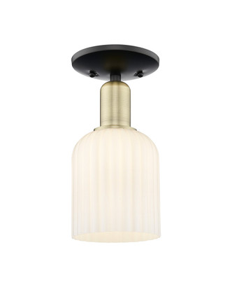Innovations - 716-1C-BAB-G559-5GWH - One Light Semi-Flush Mount - Arcadia - Black Antique Brass