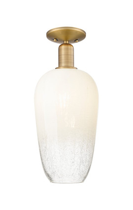 Innovations - 716-1C-BB-G484-7OP - One Light Semi-Flush Mount - Arcadia - Brushed Brass