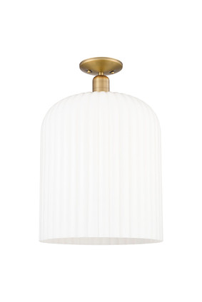 Innovations - 716-1C-BB-G559-12GWH - One Light Semi-Flush Mount - Arcadia - Brushed Brass
