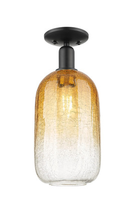 Innovations - 716-1C-BK-G482-7AM - One Light Semi-Flush Mount - Arcadia - Matte Black