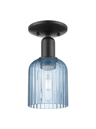 Innovations - 716-1C-BK-G559-5BL - One Light Semi-Flush Mount - Arcadia - Matte Black