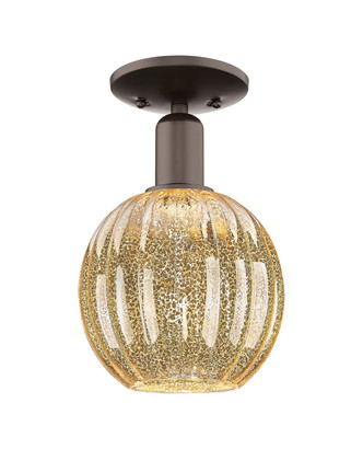 Innovations - 716-1C-OB-G458-7ME - One Light Semi-Flush Mount - Arcadia - Oil Rubbed Bronze