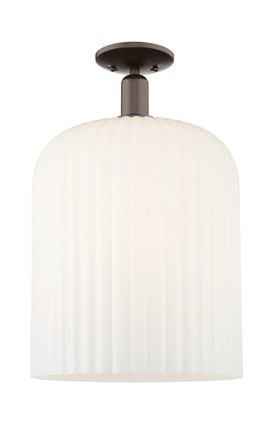 Innovations - 716-1C-OB-G559-12GWH - One Light Semi-Flush Mount - Arcadia - Oil Rubbed Bronze