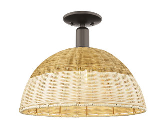 Innovations - 716-1C-OB-NBD2-16-NAT - One Light Semi-Flush Mount - Arcadia - Oil Rubbed Bronze