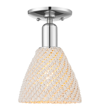 Innovations - 716-1C-PC-NBD-75-NAT - One Light Semi-Flush Mount - Arcadia - Polished Chrome