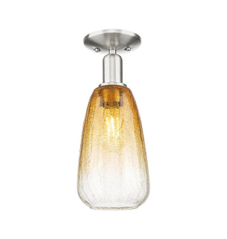 Innovations - 716-1C-SN-G480-6AM - One Light Semi-Flush Mount - Arcadia - Brushed Satin Nickel