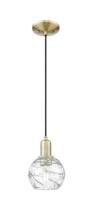 Innovations - 716-1P-AB-G1213-6CL - One Light Mini Pendant - Arcadia - Antique Brass