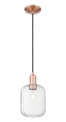 Innovations - 716-1P-AC-G460-7CL - One Light Mini Pendant - Arcadia - Antique Copper